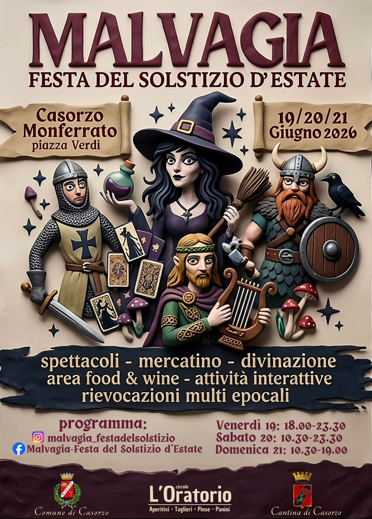 Dal 19 al 21 giugno torna &ldquo;Malvagia&rdquo;, con i vini della Cantina di Casorzo